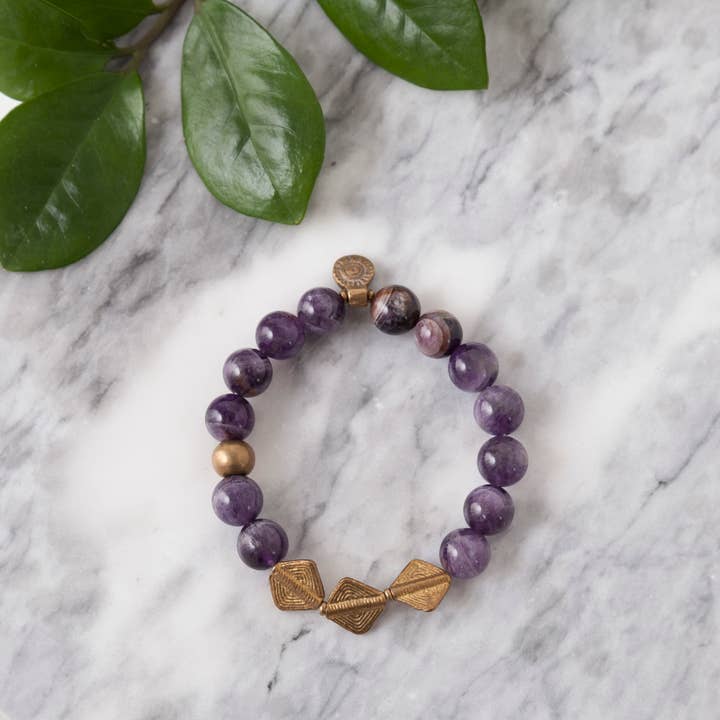 Baizaar - Wholesale Charm/Dangle Bracelet - Stone Bracelet with Three Diamond and Sun Charm1