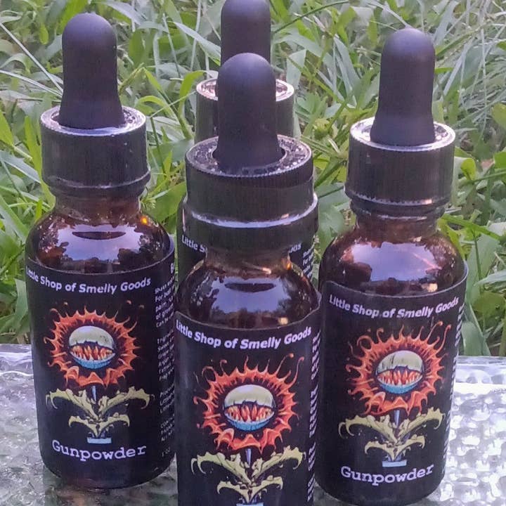 Gunpowder Beard Oil for wholesale by Little Shop of Smelly Goods