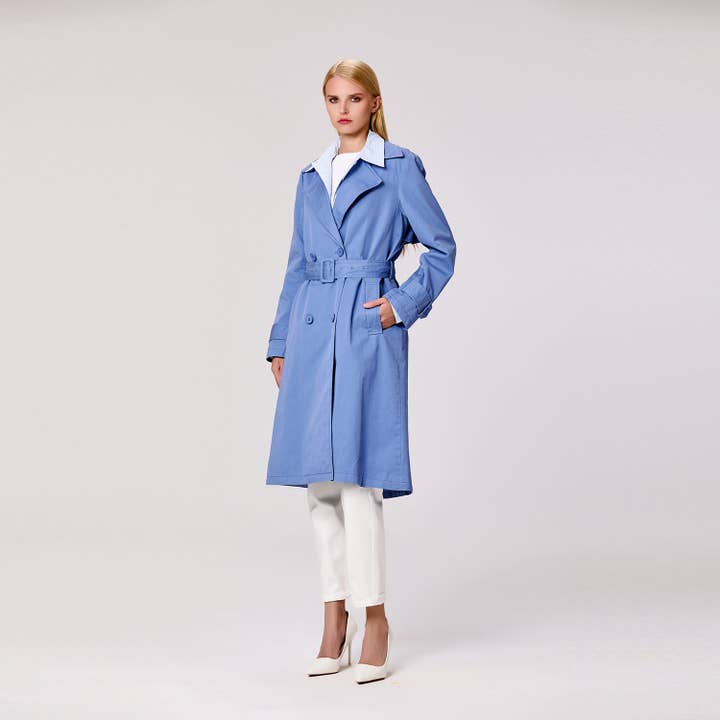 Smart and Joy - Wholesale Trench Coat - Women's - Classic-looking trench coat7