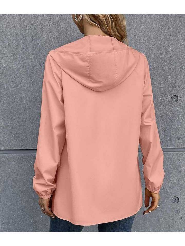 HIDDENBRAND - Wholesale Jacket - Women's - Zip lightweight raincoat waterproof windbreaker jacket8