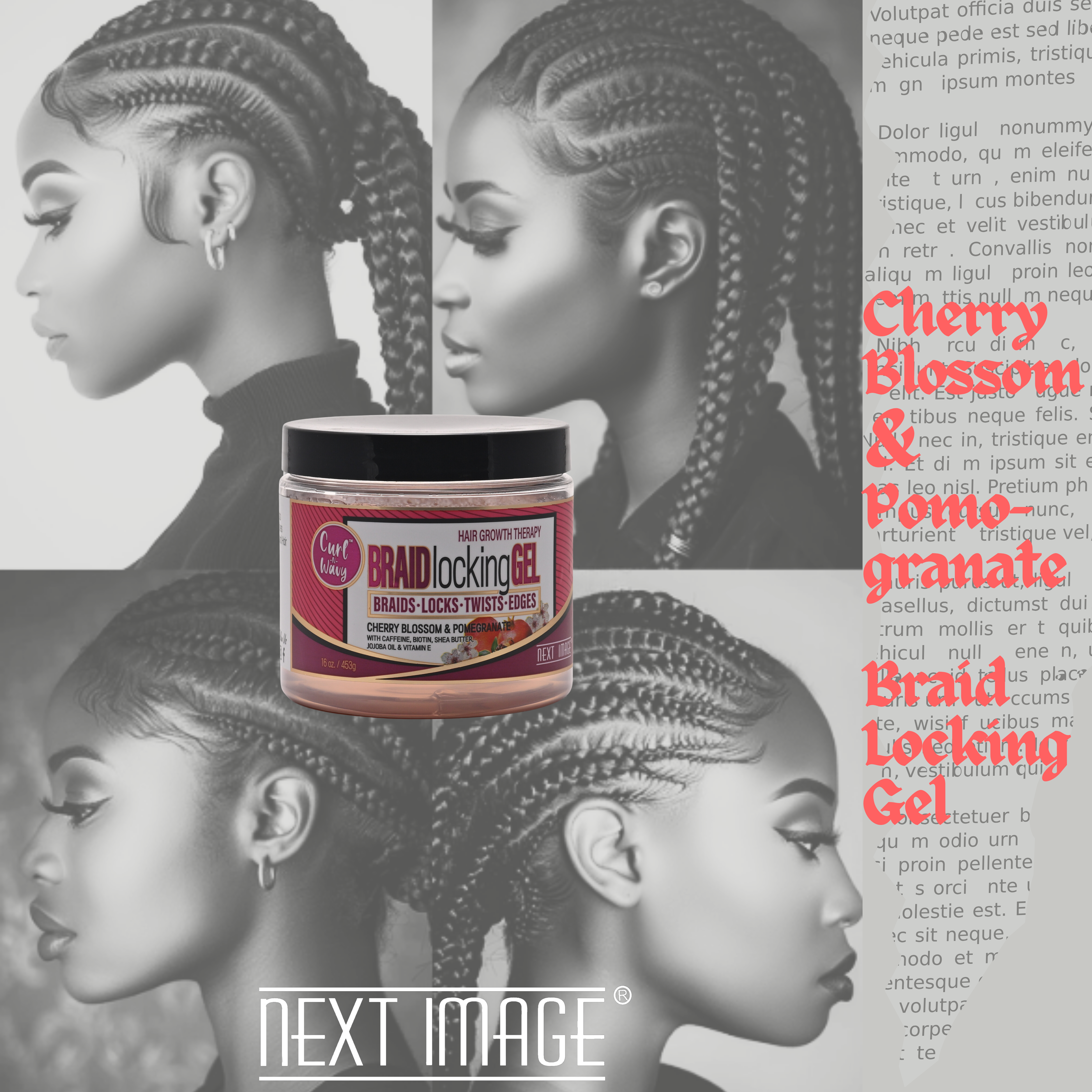 ON Natural USA - Vente Gel/mousse de coiffage - IMAGE SUIVANTE : Gel de verrouillage Braid [fleur de cerisier et grenade]4