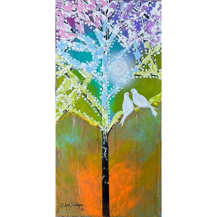 Painting: Love, Crossing Time 20"x10" Gallery Wrapped Canvas for wholesale by Toronto Art Gallery