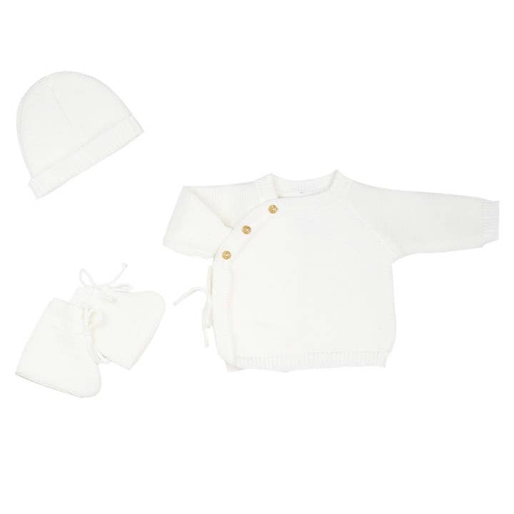 Trois kilos Sept - Wholesale Clothing Set - Baby - Newborn trousseau - Slipper and hat bra7