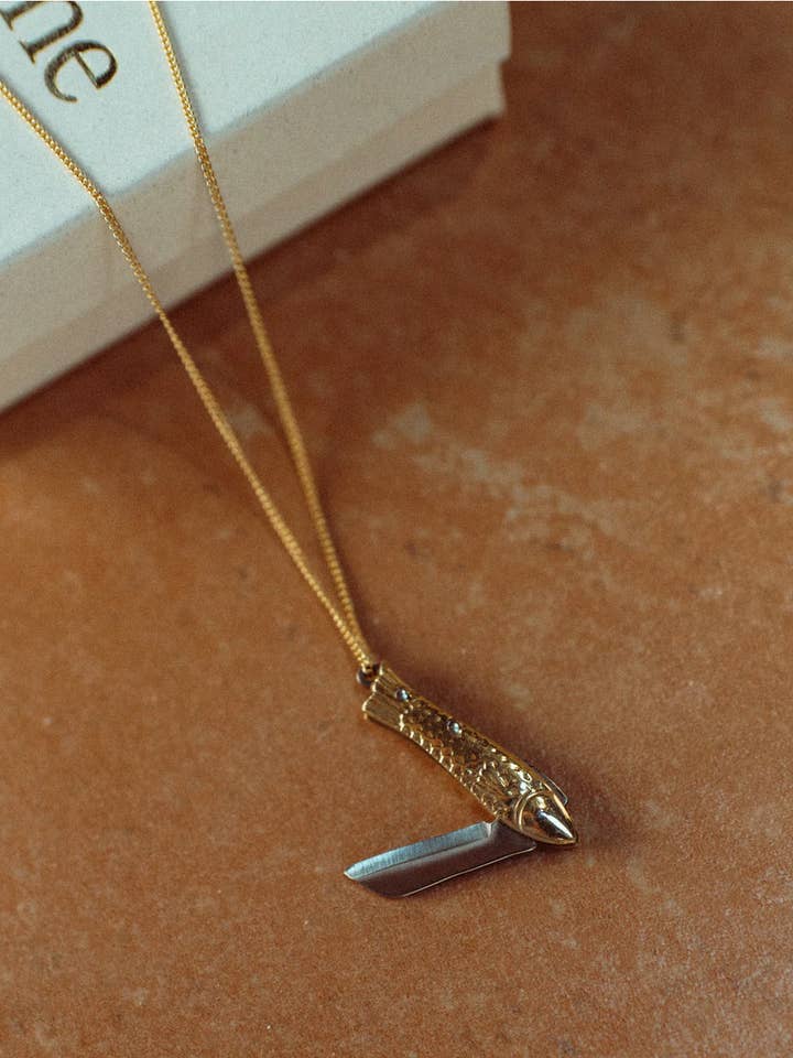 La Sardine Taschenmesser Halskette für den Großhandel von Océanne
