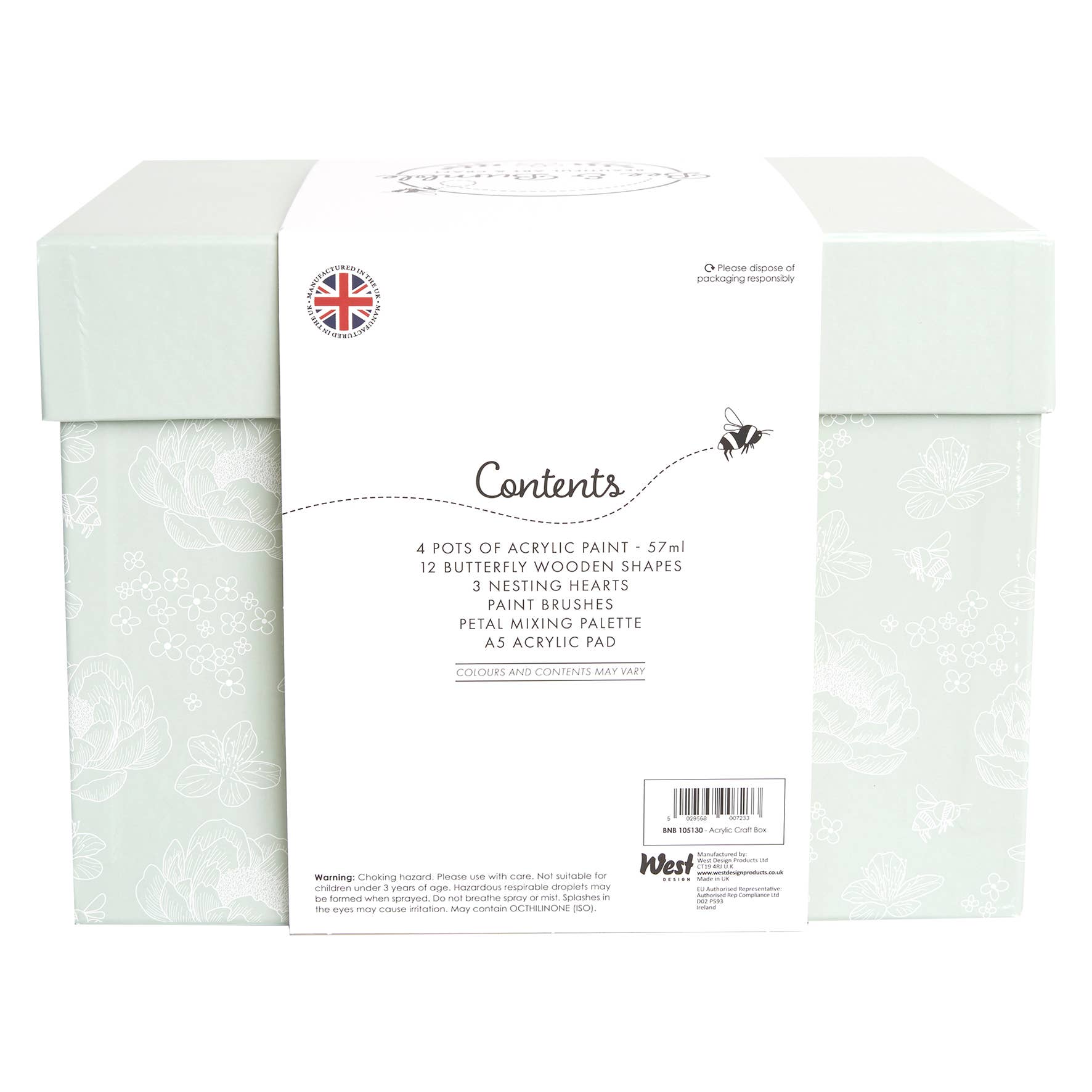 West Design Products – wholesale DIY craft kit – Bee & Bumble Acrylic Craft Box1