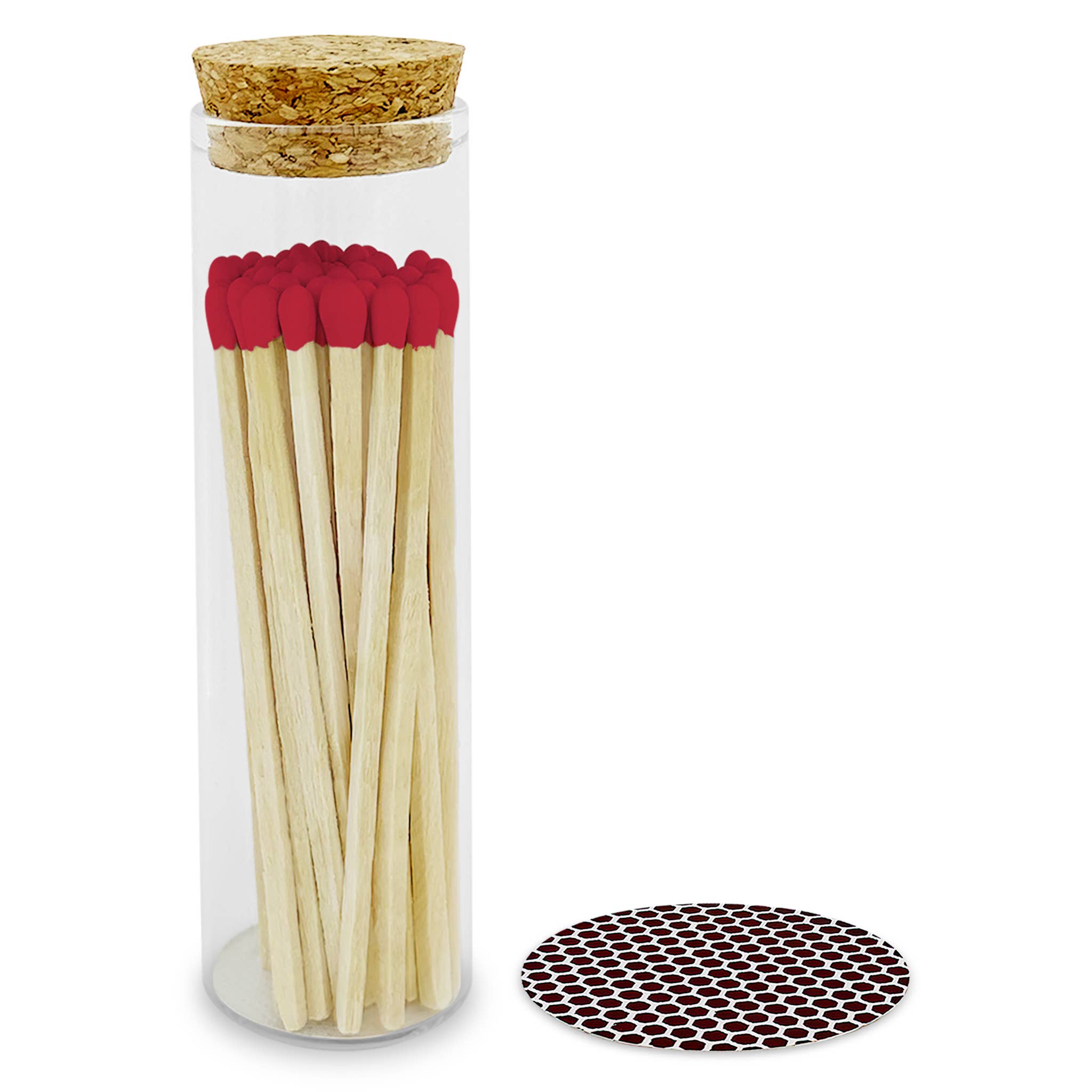Thankful Greetings - Wholesale Matches - 4" Matches in Chic Cork Top Jar - Colors of Your Choice25