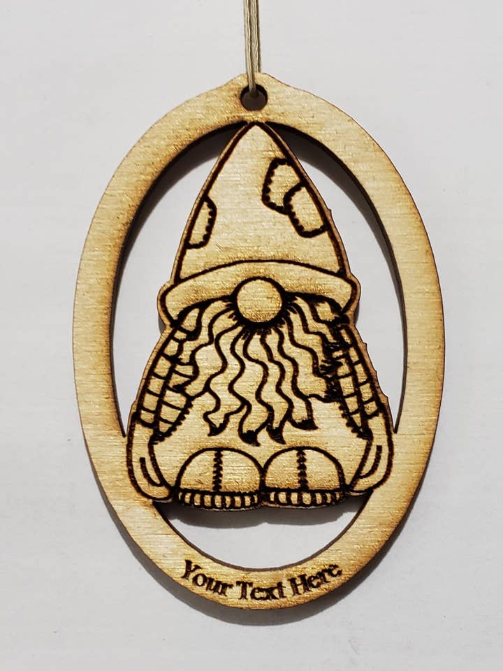 Gnome Ornament for wholesale by TimberCharms®