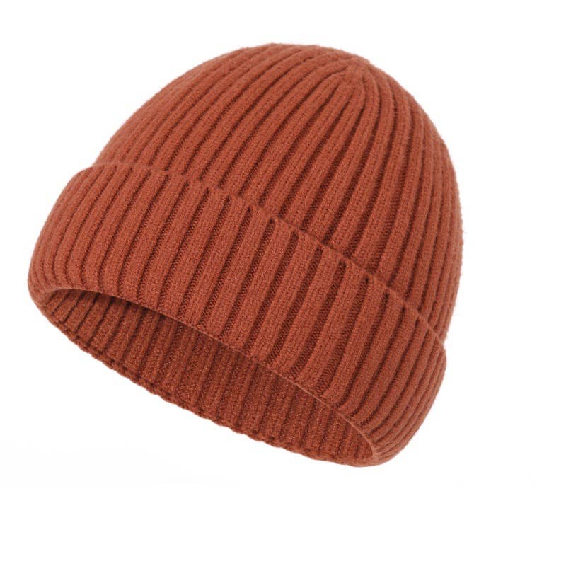 MKS America - Wholesale Beanie - Women's - Classic Solid Color Ribbed Knit Beanie Winter Warm Hat2