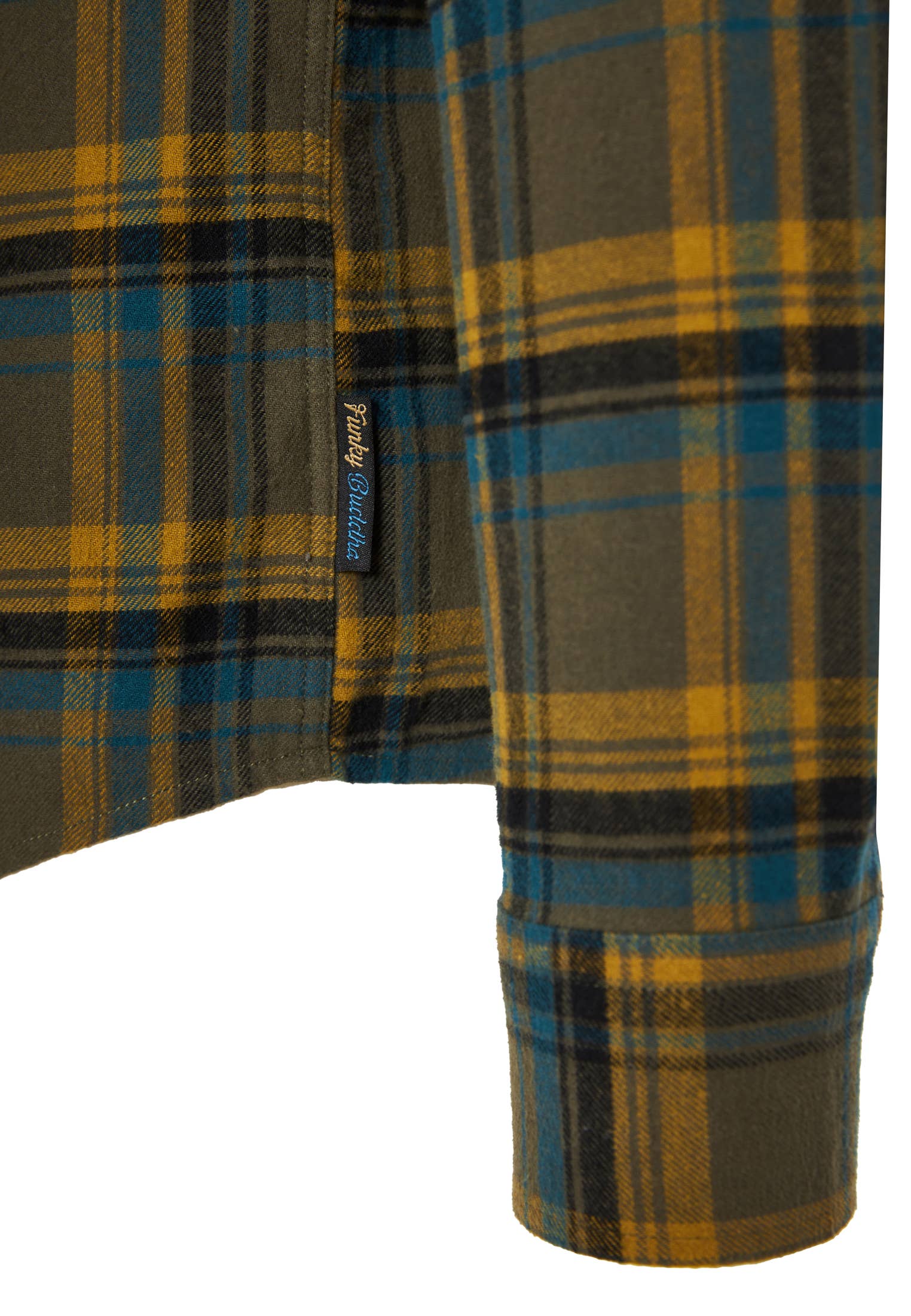 STØVET OLIVEN Herreskjorte med tern [FBM012-029-05] for engroshandel på Faire2