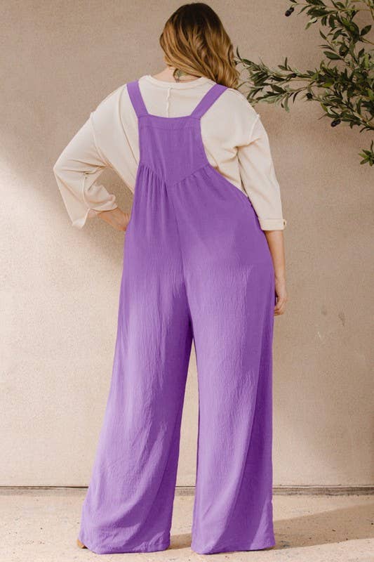 Oddi - Wholesale Jumpsuit - Women's - Plus Solid Button Sling Jumpsuit30