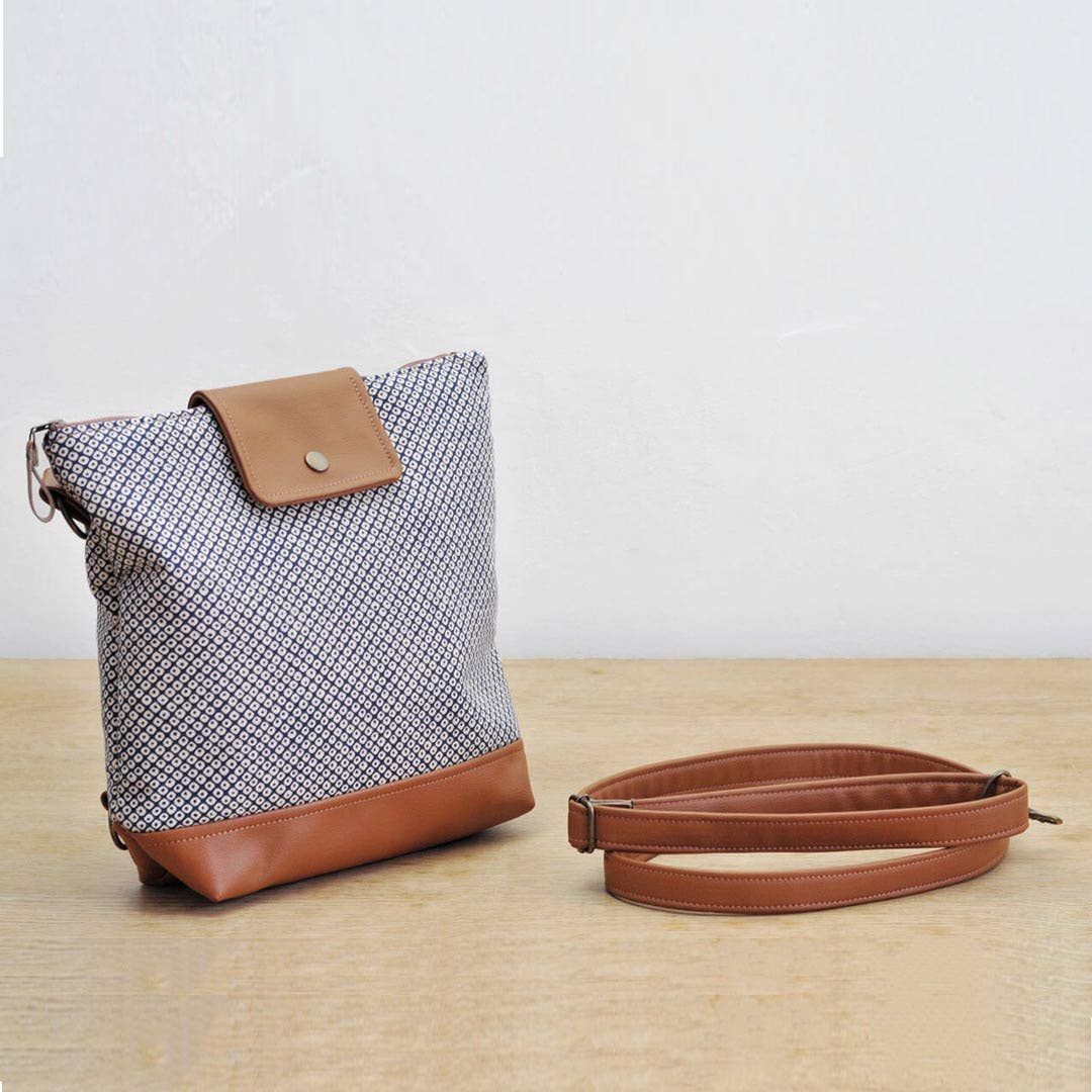 Lauren Holloway - Wholesale Backpack - Women's - Willow Convertible Backpack - Shibori11