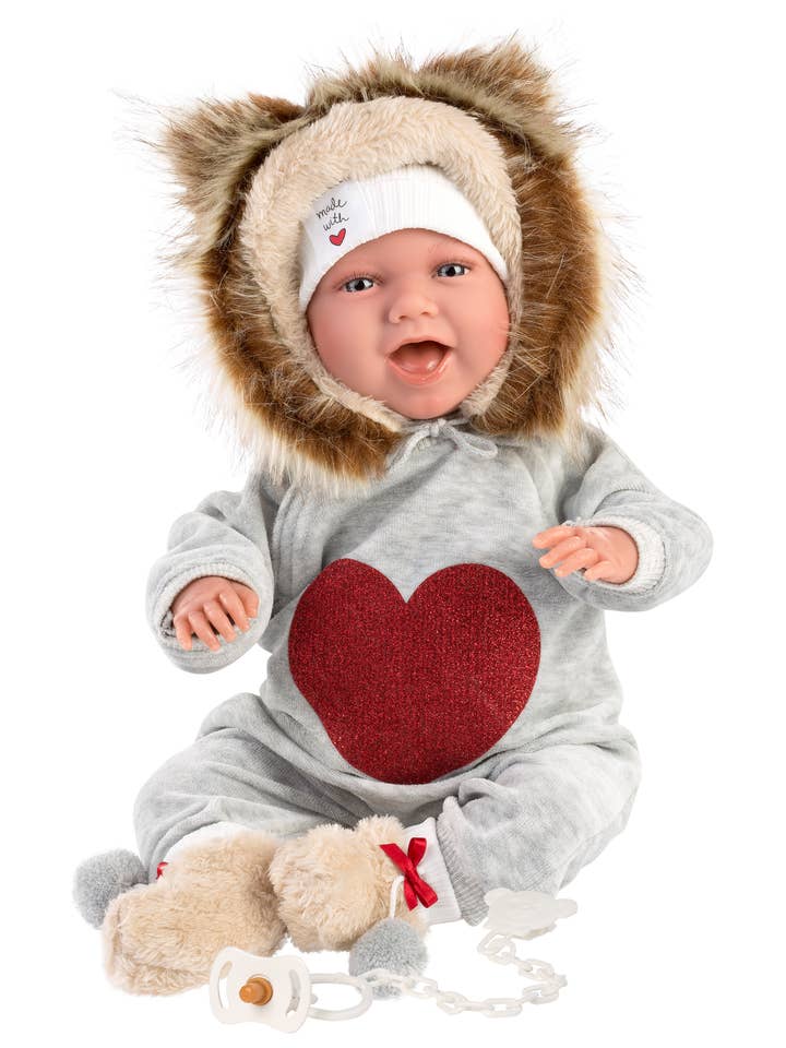 16.5" Articulated Crying Newborn Sierra w/ Lion Pajamas for wholesale by Llorens