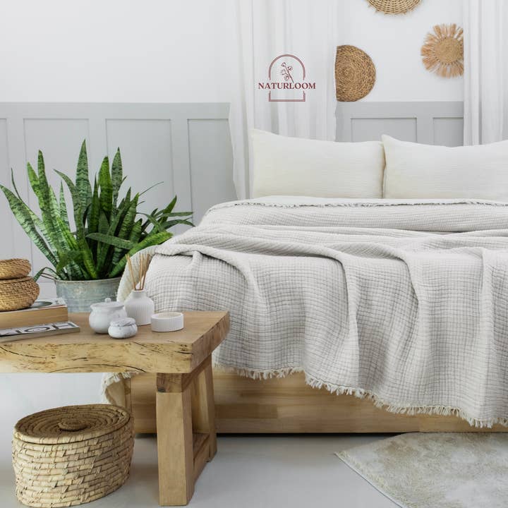 Organic Muslin Quilt | GOTS Certified 8 Layer Blanket for wholesale by Naturloom