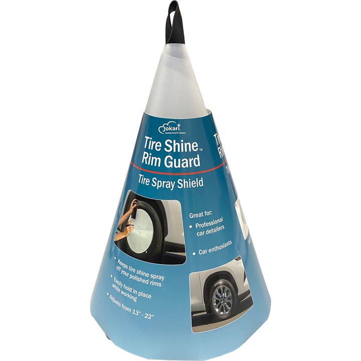 TIRE SHINE ™ RIM GUARD - Bouclier de pulvérisation pour pneus pour la vente par Jokari