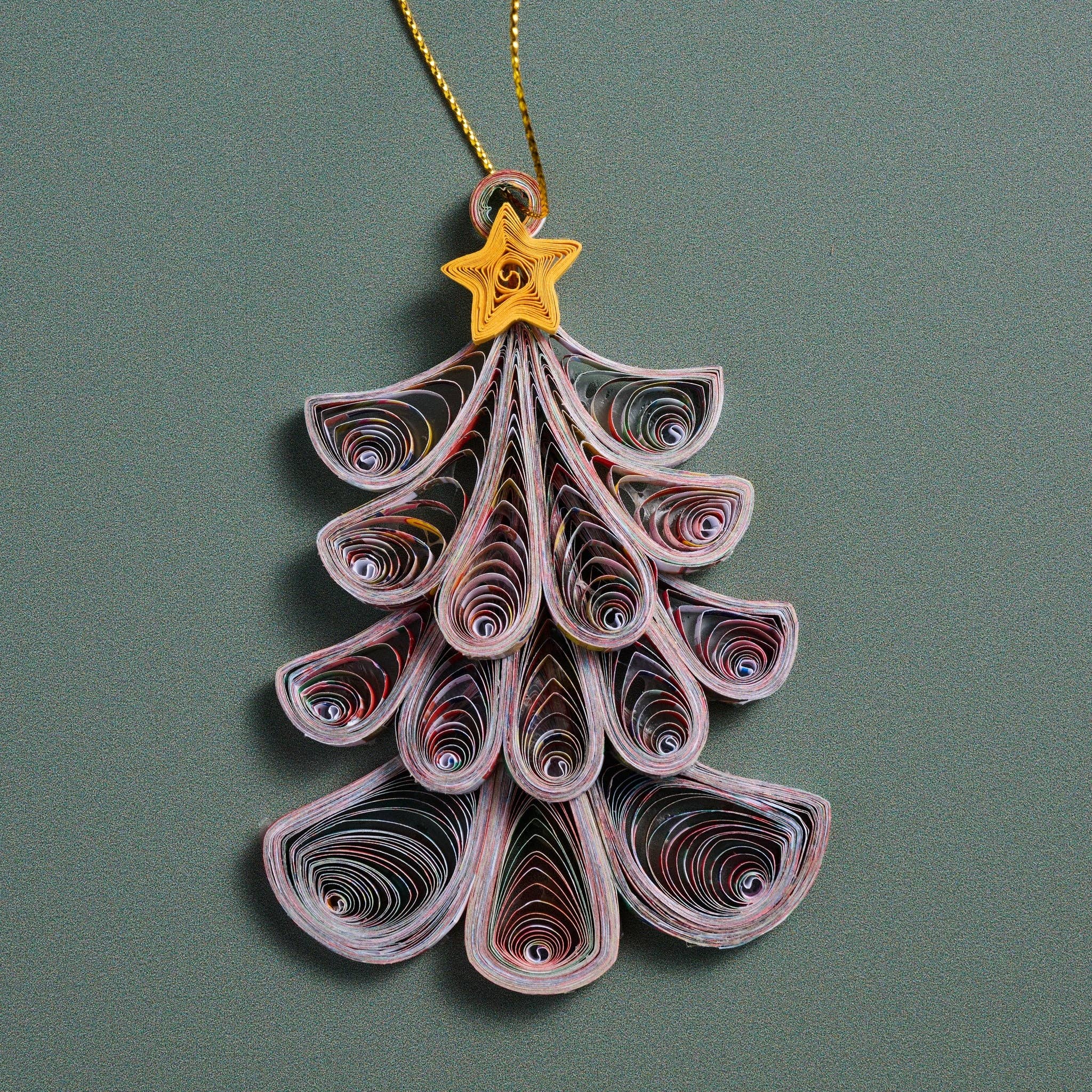 Ten Thousand Villages - Wholesale Ornament - Quilled Fancy Tree Ornament2