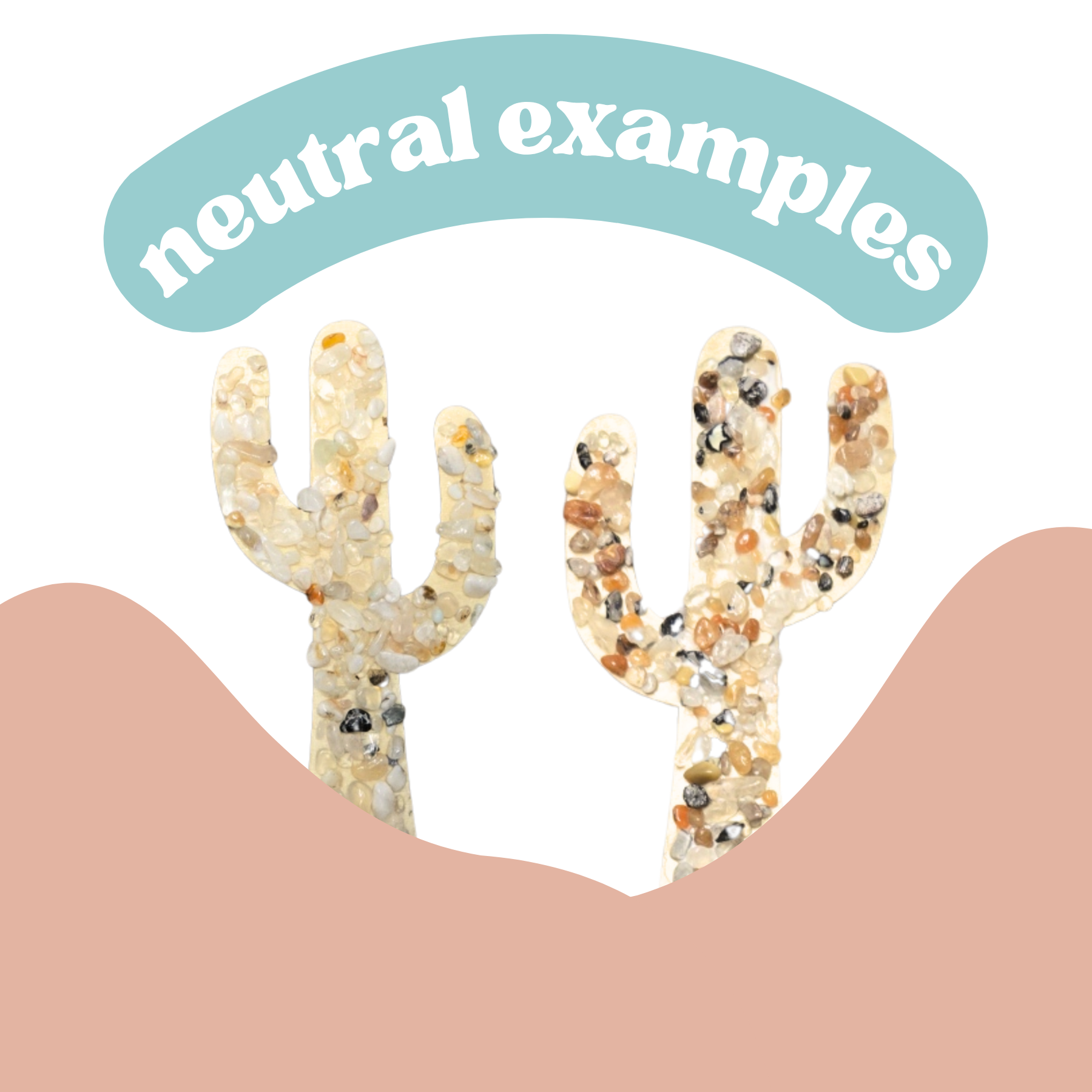 Mosaic Picnic - Wholesale Magnet - Crystal Cactus Magnet – Wooden Cactus with Crystal Chips1