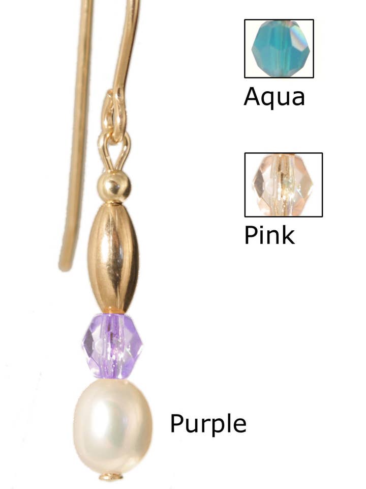 Boucles d'oreilles Sweet Mya Valentine - Goldfilled 14 Kt pour la vente par Ardent Designs