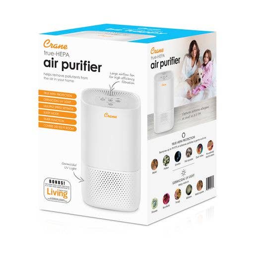 Crane Baby - Wholesale Air Purifier - Air Purifier With HEPA & UVC Light - Up to 250 sq. ft.5