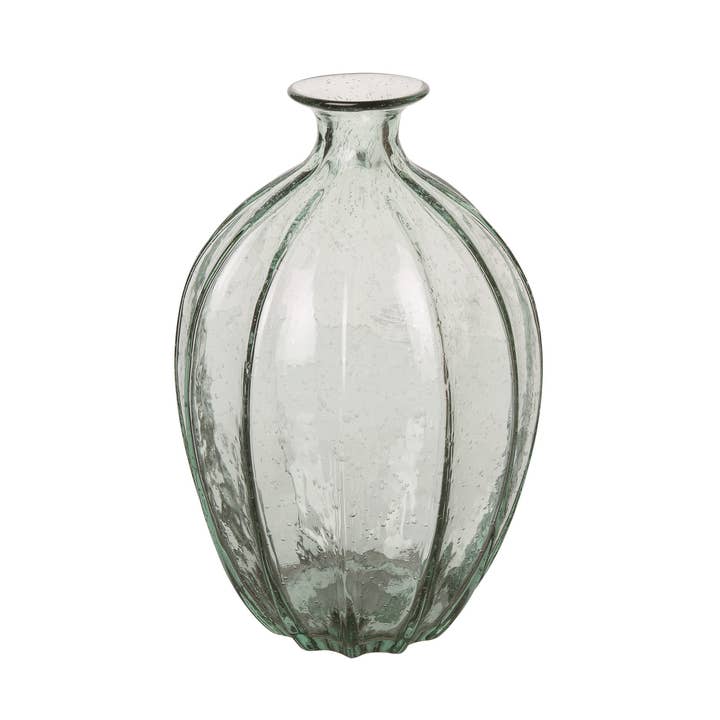 CLOSEOUT Glass Clear Everyday Large Vase for wholesale by Transpac
