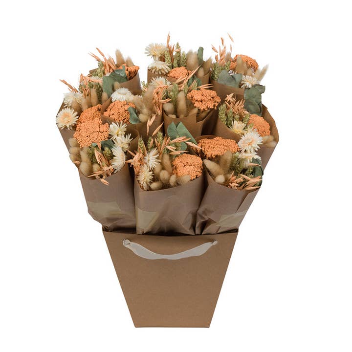 Dried Flowers - Market Bouquet - Apricot for wholesale by Penny + Clover