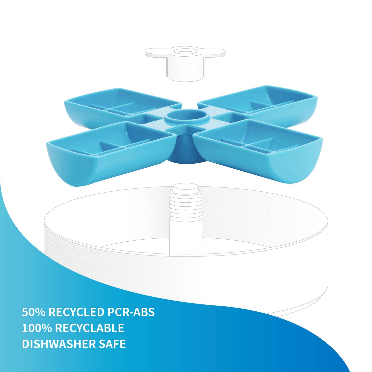 PetDreamHouse – wholesale Husdjursskål - Katt och hund – PetDreamHouse SPIN Tillbehör 50 % PCR-ABS - Vädersnurra2