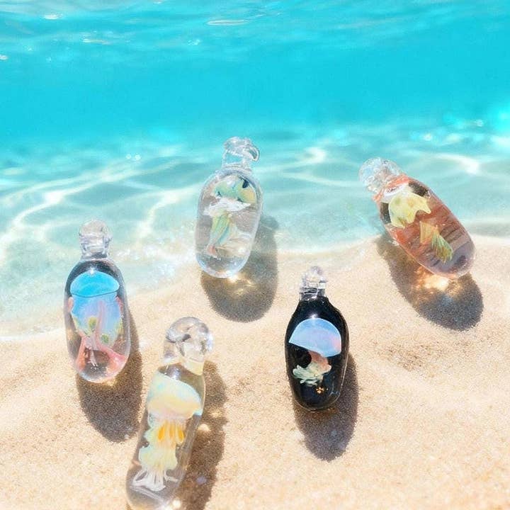Jellyfish Necklace: Hand-Made Glass Jewellery for wholesale by RISATO