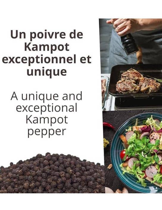 Khla - L'épicerie du Mékong - Wholesale Pepper/Peppercorns - Kampot black pepper IGP - Organic - Premium - in grains - 120g4