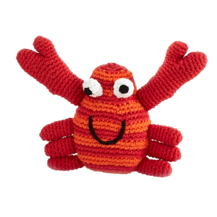 Crab Rattle – Fair Trade Handmade Organic Baby Toy for wholesale by PebbleChild USA