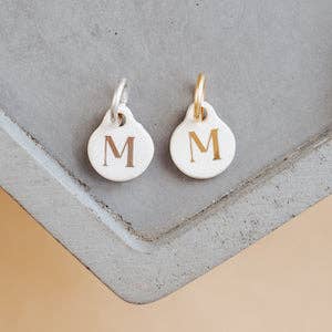 Bel Kai - Wholesale Individual Charm/Pendant - Ceramic Initial Charm39