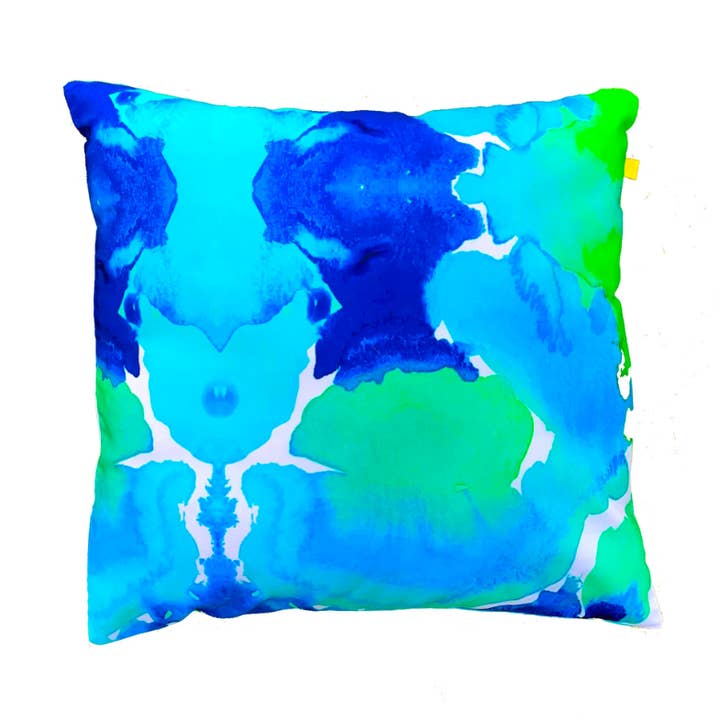 Housse de coussin extérieure Caribbean Sea pour la vente par Rochelle Porter Design