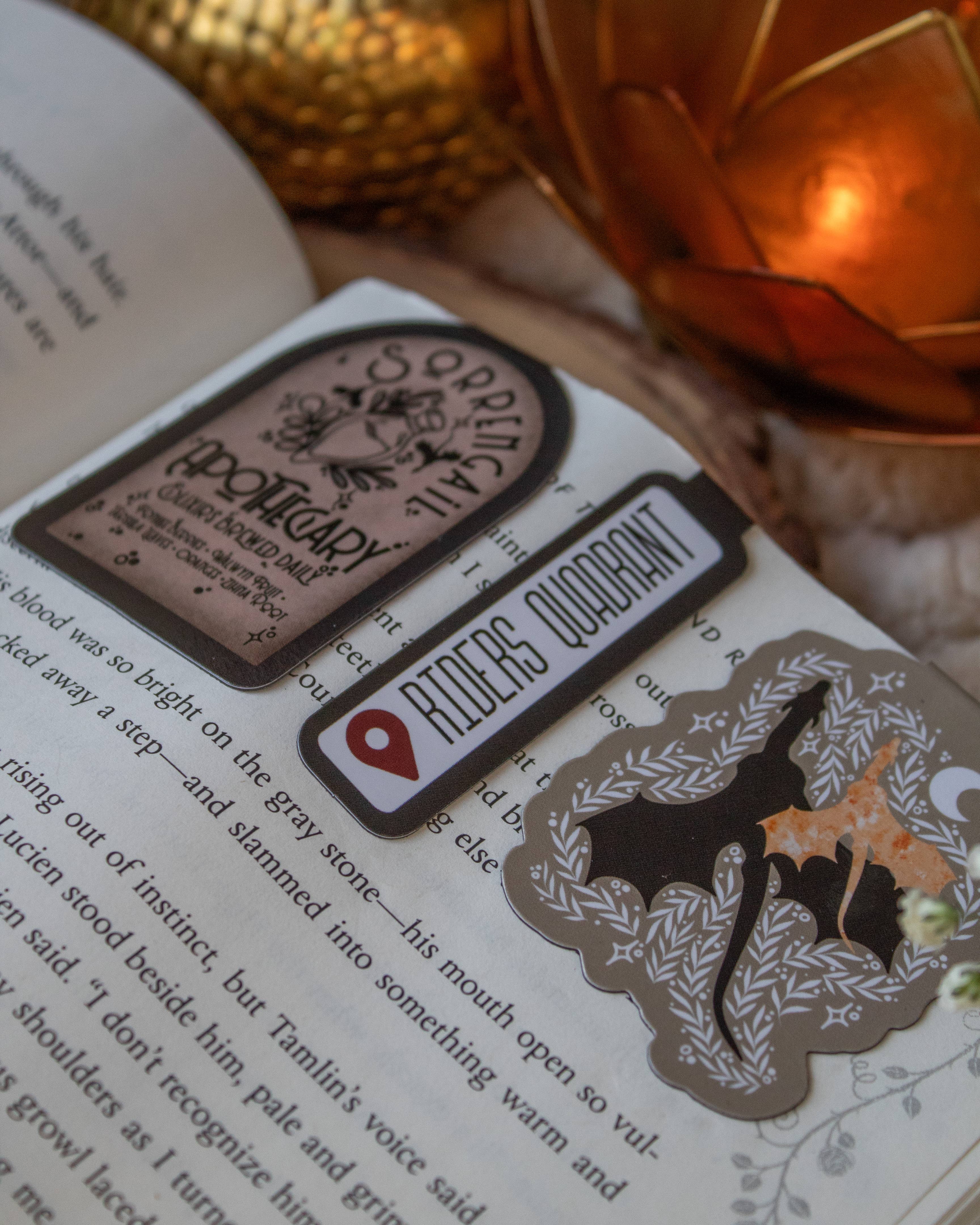 Meaggie Moos - Wholesale Bookmark - Fourth Wing Magnetic Bookmarks | Set of 35