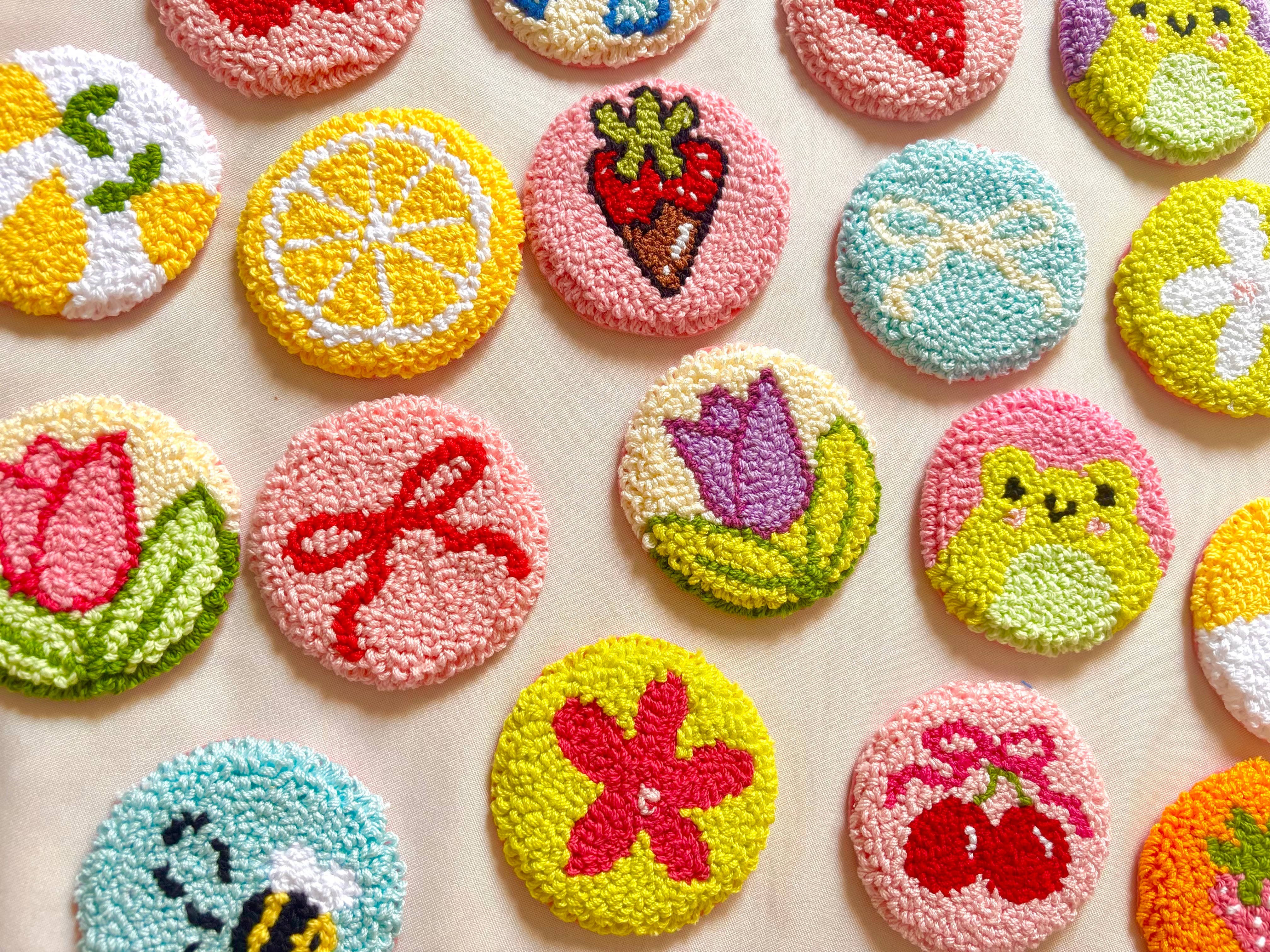 Honey Punches - Venta al por mayor Posavasos para coche - Mujer - Posavasos para coche de aguja mágica, regalos y accesorios hechos a mano2