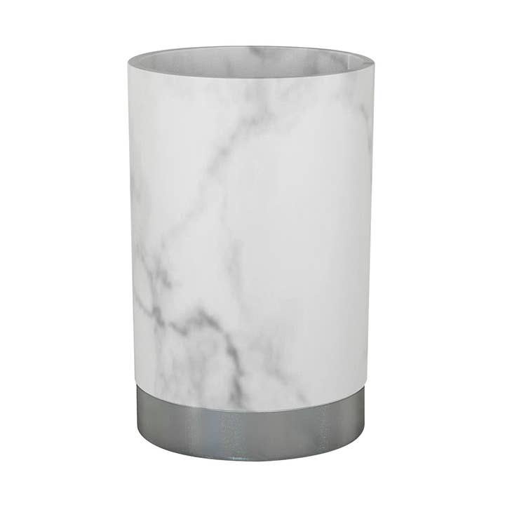 Bicchiere Misty Silver con finitura marmo per la vendita all'ingrosso da parte di nu steel