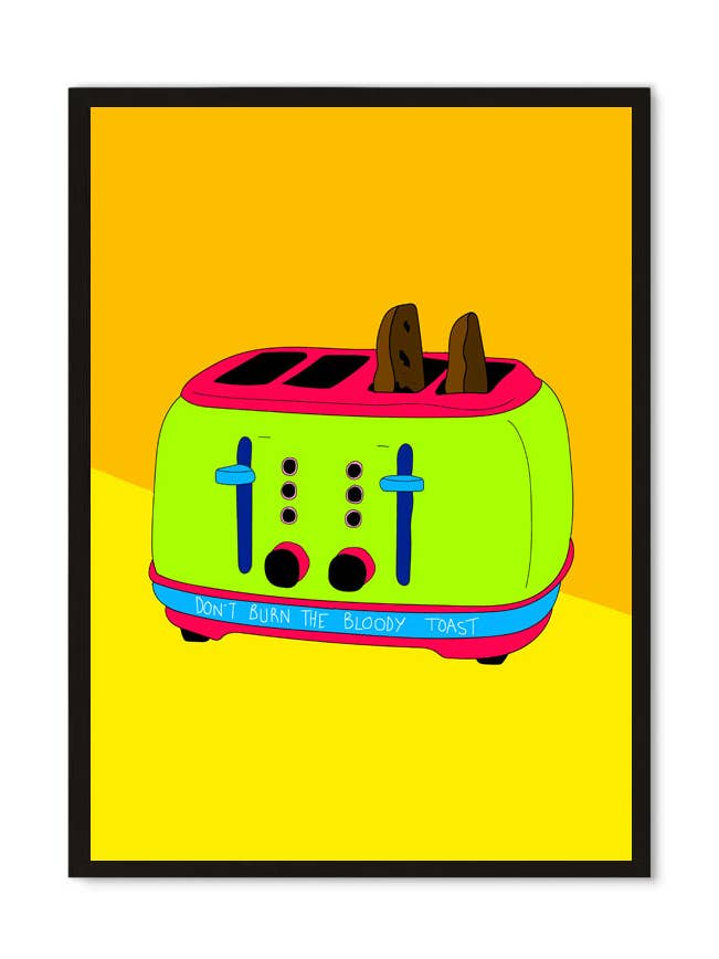 Toaster Kitchen Home Interior Art Print – Illustration for wholesale by Blanchouse