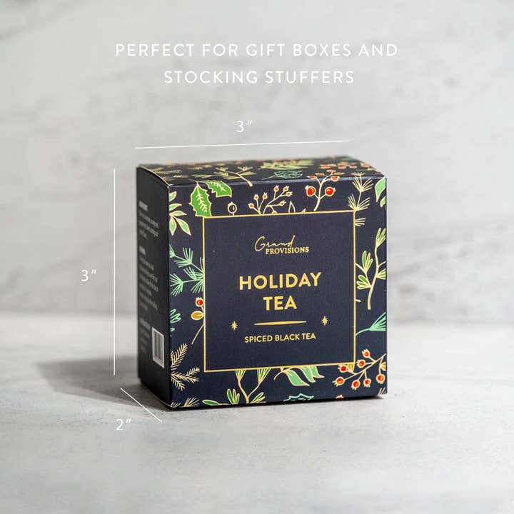 Grand Provisions - Wholesale Tea Bags - Holiday Black Tea Blend Gift (5 Tea Bags)