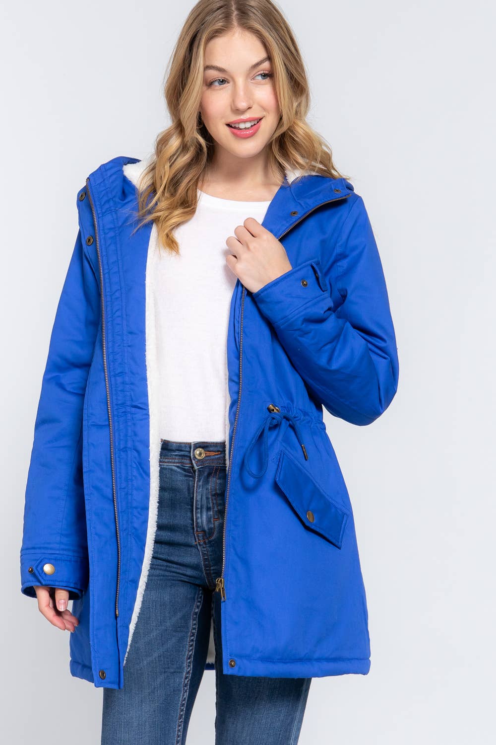 Active Basic | Active USA - Vente Veste – femme - Veste utilitaire à capuche en peluche doublée polaire6