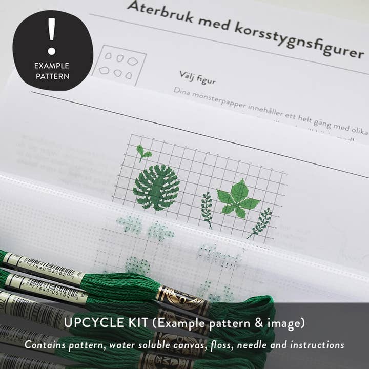 The Folklore Company - Wholesale Embroidery/Cross Stitch Supplies - Patch kit for upcycling - "Moomin & co." (4 i 1)4