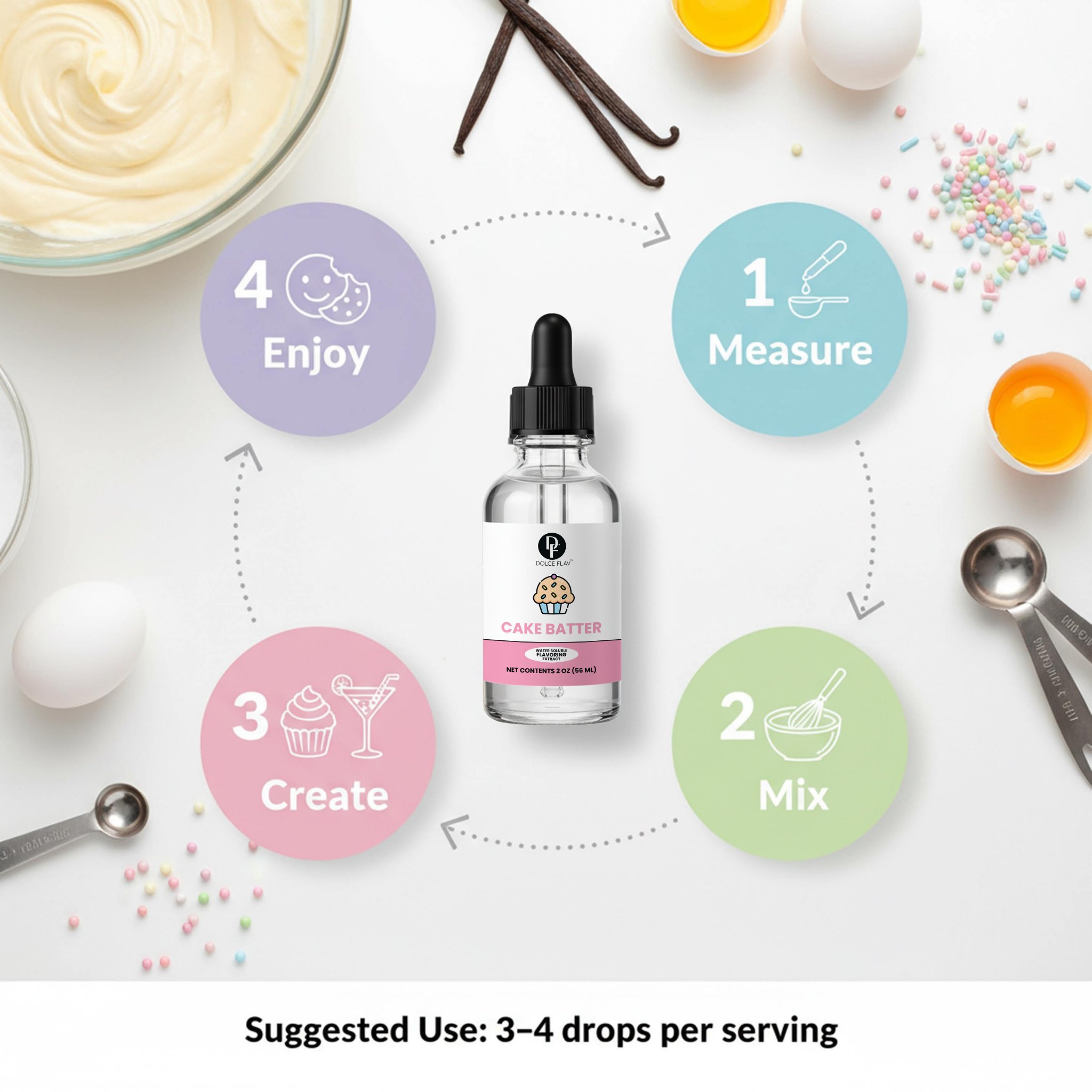 Dolce Flav - Wholesale Cake Mix - Cake Batter Extract Water Soluble8