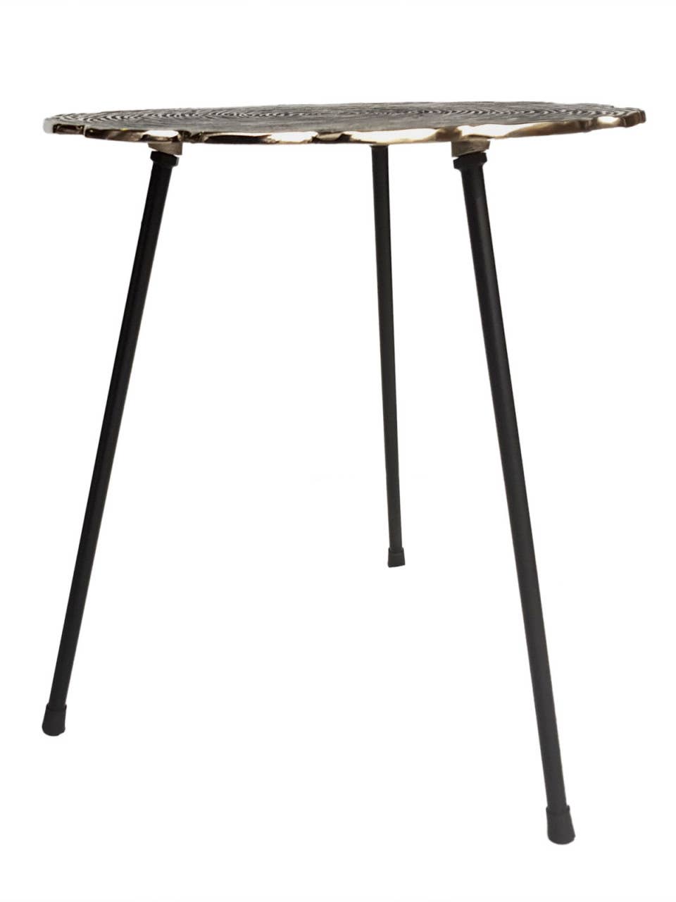 Voglrieder – Engroshandel Tebord – Sidebord metal dekorativt bord Hilton ø 35 x H 46 cm rund A7