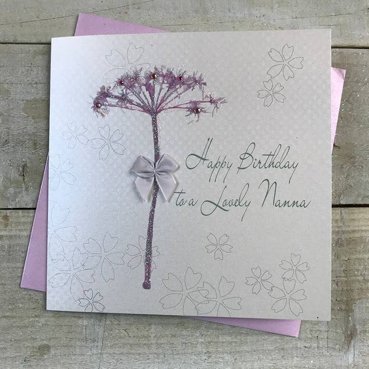 White Cotton Cards - Wholesale Birthday Card - Lovely Nanna, Dandelion (BD53)