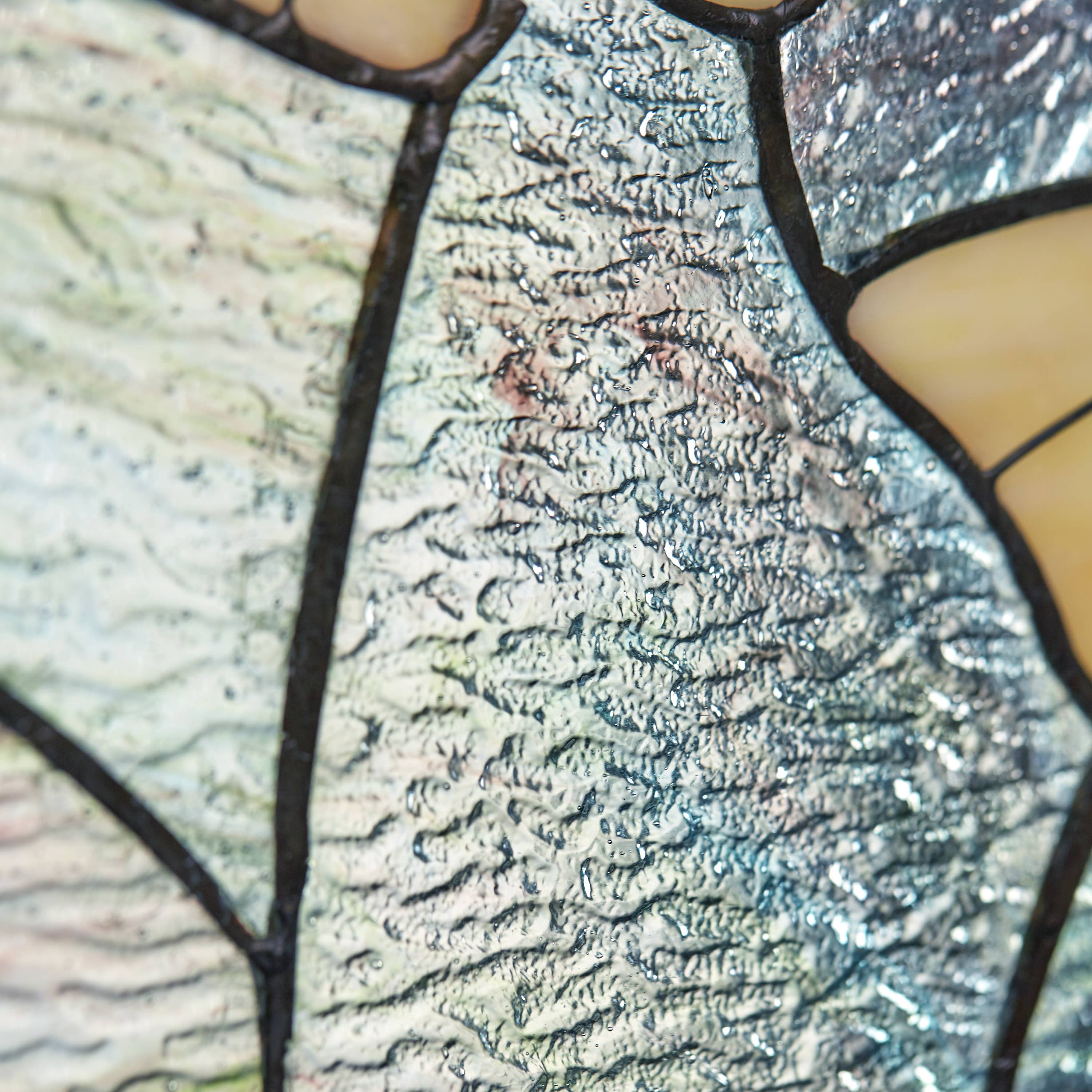 River of Goods - Wholesale Suncatcher - 17.5"H Robert Yellow Gingko Leaf Stained Glass Window Panel9