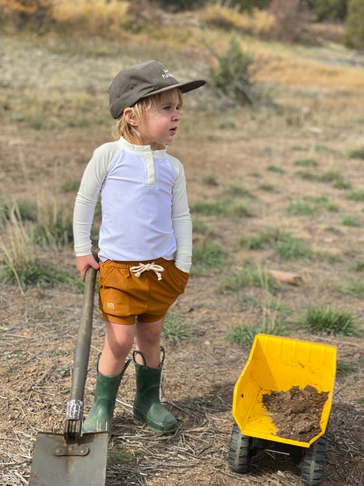 Eco UPF Sun Shirt in Dandelion | Baby + Toddler for wholesale by Sol Playwear