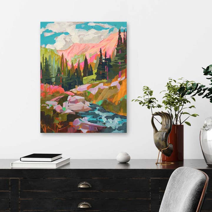 Roadtrip - Alpen Leinwand Wandkunst für den Großhandel von GreenBox Art