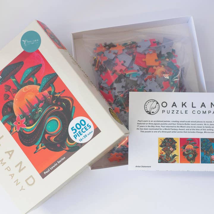 Oakland Puzzle Company - Wholesale Puzzle - Adult - Microcosm 500-piece Jigsaw Puzzle art by Paul Lewin
