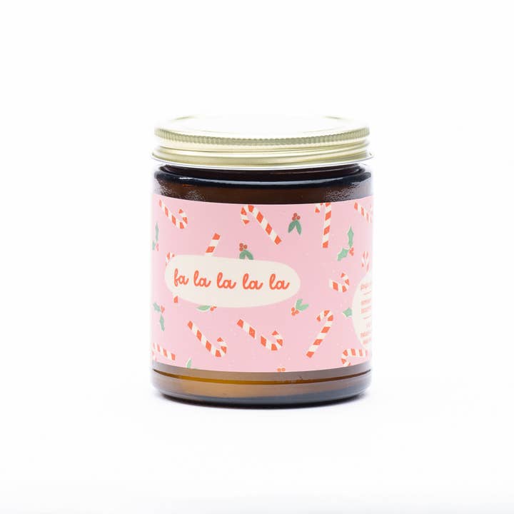 Ginger June Candle Co. - Wholesale Jar/Filled Candle - FA LA LA LA LA • soy candle • holiday collection