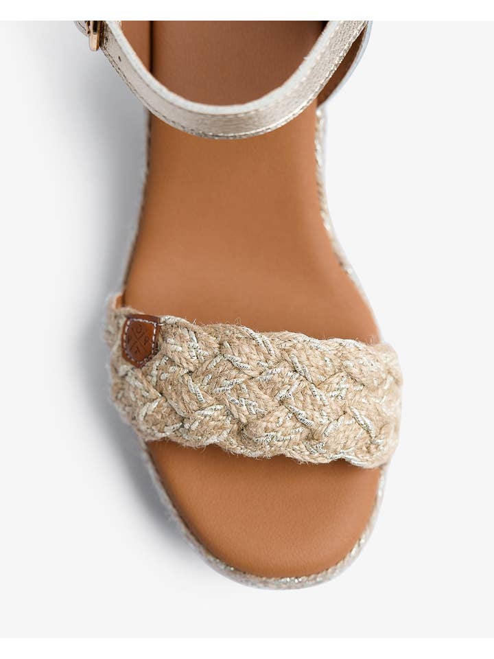 POPA - Wholesale Platform Heels - Women's - Nerina Amura Gold Jute Sandal7