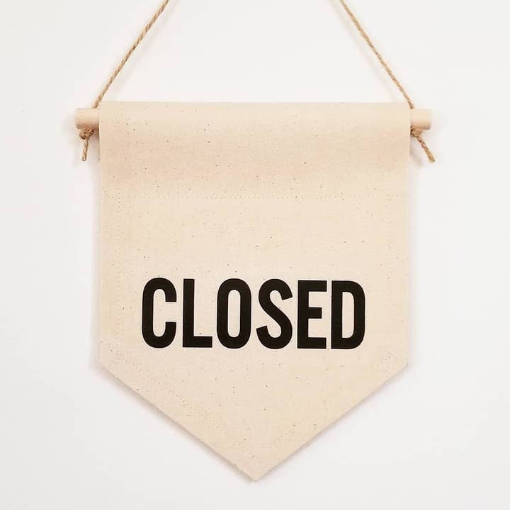 Matriarch Handmade - Wholesale Sign - Double-Sided Open/Closed Sign - Open Sign - We're Closed1