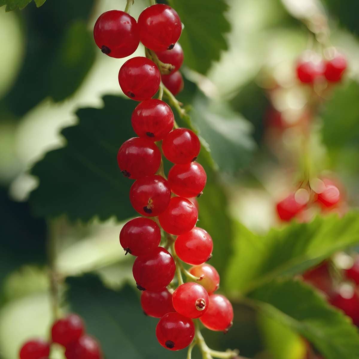 Oasis of Life - Wholesale Live Plant - Red Currant Ribes rubrum Jonkheer van Tets – 2 Plants – Height 50-60cm – Ø15cm – High-yielding berry bush with aromatic fruits – Hardy fruit plant for garden, bed & terrace0