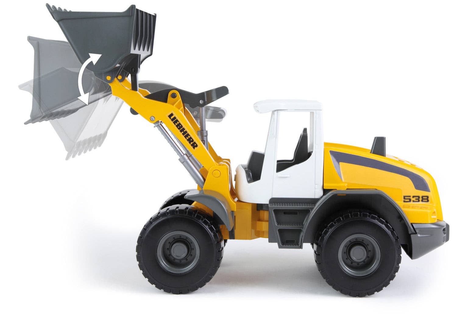 KsmToys – Carro/camião de brinquedo - Crianças por atacado – Modelo Liebherr L538 Pá Carregadeira 1:15 da KsmToys4