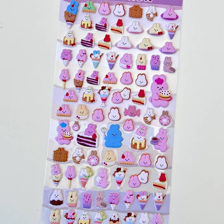 BCmini - Wholesale Sticker - 11024 Tiny Animal Puffy Assorted Stickers-1212